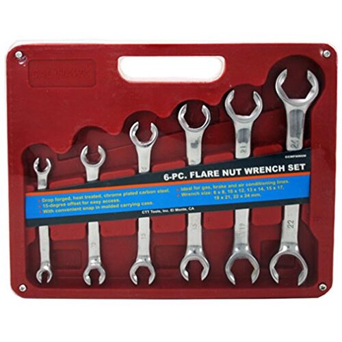 6-pc. Flare Nut Wrench Set - Metric